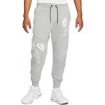 Pantalons Nike Tech Fleece argentés en polaire Taille XL look sportif pour homme 