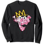 Panthère rose avec couronne Graffiti Art Sweatshirt