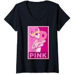 Panthère rose étreignant la lettre "P" T-Shirt avec Col en V