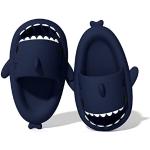 Chaussons de piscine bleu marine à motif requins respirants Pointure 47 look fashion pour femme 
