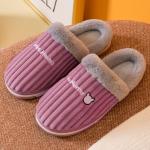 Sleepers violets à rayures en velours look casual pour homme 
