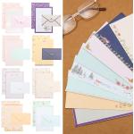 Cartes postales multicolores en papier 