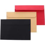 Enveloppes cartonnées rouges en papier en lot de 10 