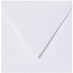 Paper24 Lot de 100 enveloppes carrées Blanc polair