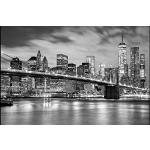 Papiers peints photo gris à motif New York 