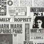 Papiers peints Warner Bros blancs Harry Potter Harry en promo 