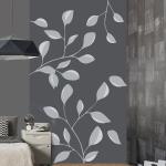 Papiers peints panoramiques Plage gris foncé à fleurs à motif fleurs 