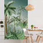 Papiers peints panoramiques Plage verts à motif palmier made in France 