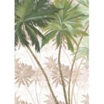 Papiers peints panoramiques Komar verts à motif palmier 