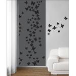 Papiers peints panoramiques Plage noirs à motif papillons made in France 