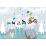 Papiers peints panoramiques Ambiance Sticker à motif animaux auto-adhésifs scandinaves en promo 