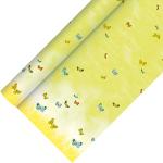 Nappes en papier jaunes à motif papillons 