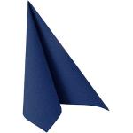 Papstar Serviettes "ROYAL Collection" pliage ¼ 25 cm x 25 cm bleu foncé - bleu papier 11259