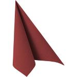 Papstar Serviettes "ROYAL Collection" pliage ¼ 25 cm x 25 cm bordeaux - rouge 86240