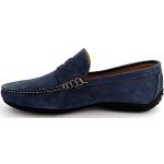 Chaussures casual Paraboot bleues en velours made in France Pointure 42 look casual pour homme 