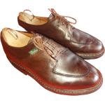 Derbies Paraboot marron en cuir seconde main made in France Pointure 40,5 look casual pour homme 
