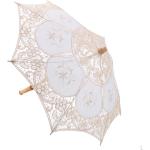 Parapluies de mariage marron en dentelle look fashion pour femme 