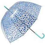 Parapluies cloche bleus à fleurs pour femme 