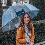 Parapluie cloche transparent automatique - Chat