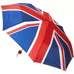 SHINE Parapluie compact coupe-vent pour homme et femme Noir, Petit parapluie Union Jack, petit