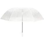 Parapluie de golf transparent - Résistant au vent - Ouverture automatique - Diamètre large - Poignée blanche