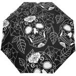 Parapluies pliants noirs look gothique 