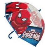 Parapluie enfant transparent - Parapluie garcon - Poignée bleue - Spiderman