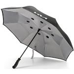 Parapluie Kia avec ouverture inverse automatique inverse anti-goutte coupe-vent de couleur noire avec inscription Kia en blanc taille Ø 115 cm - longueur 83 cm