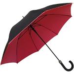 Parapluie Long Noir&Rouge - Ouverture Automatique - Double Toile - Smati