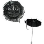 Parapluies pliants Black Sugar noirs Taille M look gothique 