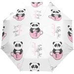 Parapluies tempête blancs à motif pandas Tailles uniques look fashion pour femme 