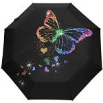 Parapluies pliants à motif papillons Tailles uniques look fashion pour femme 