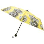Parapluies pliants jaunes en polyester à motif fleurs look fashion 