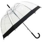 Parapluies cloche noirs à pois 