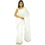 Parti Traditionnelle Indienne Porter Sari Designer Georgette Saree Mariage Cadeau pour Elle