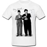 Partybitz Laurel and Hardy T-shirt pointant - Blanc - XX-Large