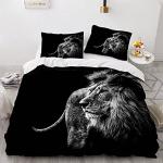 Housse de couette bebe Simba Le roi Lion 100x135 cm avec taie d'oreiller  40x60 cm, Linge/Parure de lit bébé idéal pour les lits de 60x120 cm  jusqu'à 70x140 cm