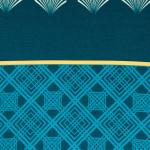 Linge de lit Linnea Design bleu marine en coton à motif canards 260x240 cm art déco 