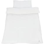 Couvertures Pinolino blanches en coton lavable en machine en lot de 2 100x135 cm pour enfant 