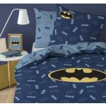 Linge de lit bleu en coton Batman 140x200 cm pour enfant 