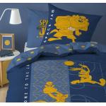 Linge de lit bleu en coton Looney Tunes 140x200 cm pour enfant en promo 