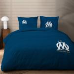 Linge de lit bleu en coton 140x190 cm en promo 