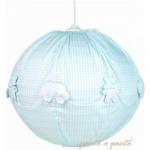 Pasito A Pasito - Lampe Ballon Vichy Bleue