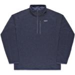 Vestes de quart Patagonia Better Sweater bleues en polyester éco-responsable à col montant Taille S pour homme 