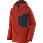 Vêtements de ski d'hiver Patagonia rouges coupe-vents éco-responsable à capuche pour homme 