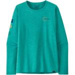 T-shirts Patagonia turquoise en polyester à manches longues à manches longues Taille M look fashion pour femme 