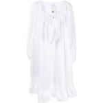 Robes peplum Patou blanches au genou Taille XS pour femme 