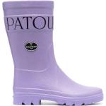Bottes plates Patou violet clair en caoutchouc Pointure 40 look casual pour femme en promo 