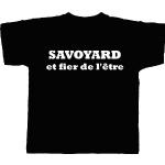 PATOUTATIS - T-Shirt - Motif Savoyard et Fier de l'être - Coupe Droite - col Rond - Mixte Homme/Femme - Taille L - Coloris Noir