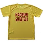 PATOUTATIS - T-Shirt Respirant Nageur Sauveteur - Jaune - Coupe Droite Homme (3XL)